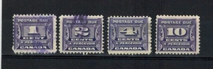 CANADA SCOTT J11-J14 USED THIRD POSTAGE DUE ISSUE. - Picture 1 of 1