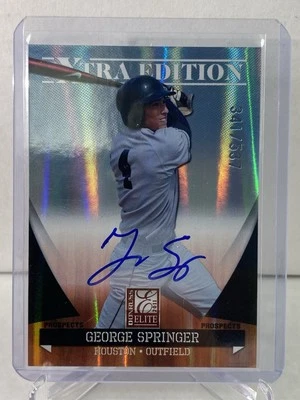 Donruss Elite 2011 edición extra autografiada Prospects George Springer Jays/537 Foto 1 de 2