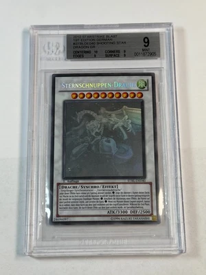 BGS 9 MINT Shooting Star Dragon STBL-DE040 EN040 Ghost Rare 1st Edition Yugioh - Image 1 of 3