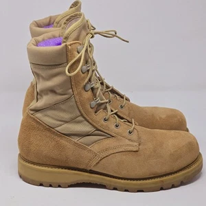 Mondo PT Vibram 8430 Military Combat Steel Toe Boots Dessert Tan USA 11 W Mens - Picture 1 of 10