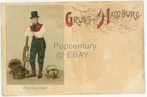 Vintage 1900s Postcard Germany  Hamburg Gruss aus Vierlander Photograph Photo - Picture 1 of 2