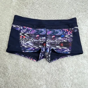 Pantalones Cortos Athleta Natación Niño Azul Marino Púrpura Estampado Mujer Grandes - Imagen 1 de 6