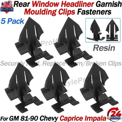 For GM Rear Window Headliner Garnish Moulding Clip Fastener 81-90 Caprice Impala - Image 1 of 4