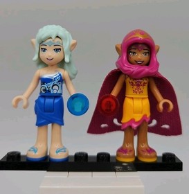 LEGO Elves Minifigures Azari Firedancer elf 022 & Naida Riverheart elf014 mf63