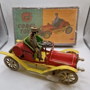 vintage corgi toys 1055 tin toy wind-up car original in box 1945-1970 working - Picture 1 of 14