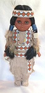 Carlson Puppe Winnebago Princess 10-4B, Indianer Vintage Dolls - Bild 1 von 18