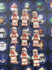 LEGO Star Wars Clone Shock Trooper Minifigure LOT 9x sw1305 Phase 2 - Picture 1 of 1