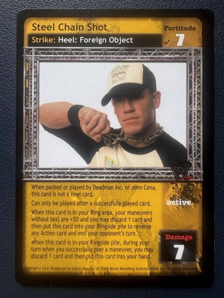 2004 WWE Raw Deal Trading Card Game Expansion 13: Vengeance John Cena #09 - Image 1 of 2