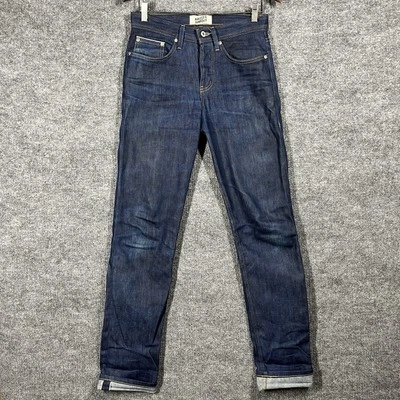 Pantalones de mezclilla japoneses elásticos Naked & Famous para hombre 28x33 con ribete Weird Guy Kasuri Foto 1 de 4