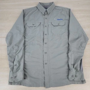 Men's M Kuhl Airspeed Vented Button Gray Long Sleeve Fishing Hiking Trail Shirt - Picture 1 of 6