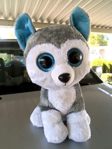 Ty plush stuffed Tysilk Husky Wolf Dog 18" - Picture 1 of 6