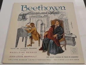 Beethoven Raconte Aux Enfants Book + 33 Vinyl Record FRENCH Children, read hear - Picture 1 of 12