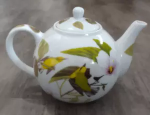 National Audobon Society Godinger Blue-winged Warbler Teapot - Picture 1 of 8