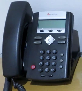1 X Polycom SoundPoint IP 331 VOIP Phone Telephone Handset Perfect Working - Picture 1 of 9