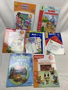 Menge 8 Erstklassige Arbeitshefte Aktivitätsbücher Hausunterricht Mathe Lesen Rechtschreibung - Bild 1 von 16