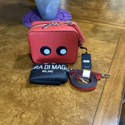 Bolso de Hombro de Cuero Laura di Maggio Rosa Milán ¡Demasiado Lindo! Foto 1 de 4