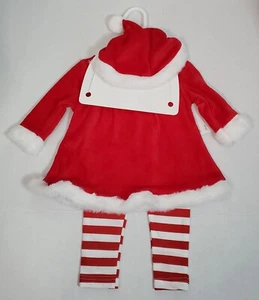 Bon Bebe Kleinkind Mädchen Weihnachten Outfit Größe 3-6 Monate Kleid Leggings Mütze Neu! - Bild 1 von 5