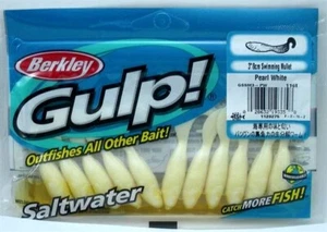 Berkley 1120275 GSSM3-PW Gulp 3" Swimming Mullet-Pearl White - Picture 1 of 1