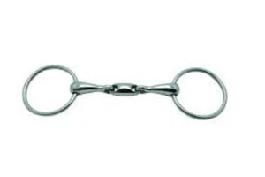 New! Metalab DOUBLE JOINTED BRADOON OVAL LINK LOOSE RING SNAFFLE w/ 5 1/4" mouth - Picture 1 of 1