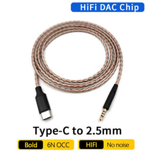 6N OCC HiFi Type C Cable For BOSE Sennheiser Beyerdynamic AKG LIVE2 JBL Headset