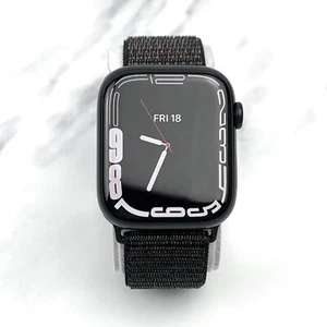 Apple Watch Series 8 45mm Midnight Aluminium z czarną nylonową pętlą GPS + LTE - Zdjęcie 1 z 7