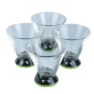 Kleiner Feigling Fig Liqueur Little Coward Eyes 5 oz. Cocktail Glasses- Set of 4 - Picture 1 of 5