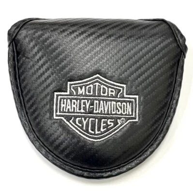 J&M GOLF Harley Davidson Golf Mallet Putter Cover, Black/Silver