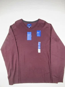 Apt. 9 Merino V neck Sweater Maroon Size XXL - Picture 1 of 5