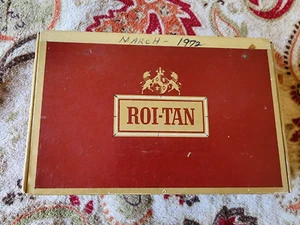 Vintage Roi-Tan 50 Perfectos Extra Cigar Box. BOX ONLY NO CIGARS - Picture 1 of 4