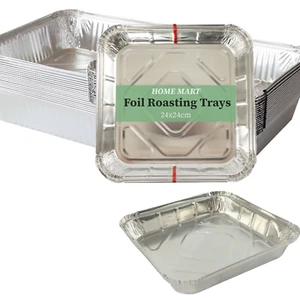Aluminium Foil Roasting Trays Disposable Tin Dish Oven Baking Cooking Buffet x9 - Picture 1 of 9