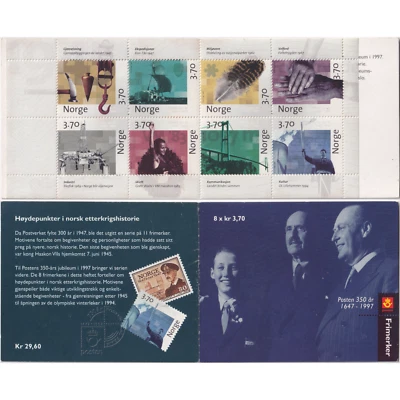 Norway 1997 The 350th anniversary of the Postal service Booklet - Mint/NH - Image 1 of 2