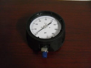 BOURDON 0 to 800 PSI AIR PRESSURE GAUGE AHG6-A50 H 29 , 1/4" NPT - Picture 1 of 4
