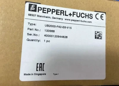 Sensor ultrasónico Pepperl+ Fuchs UB2000-F42-E6-V15 nuevo en caja Foto 1 de 4