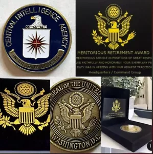 CIA Central Intelligence Agency USA moneta metallo premio pensione - Foto 1 di 6