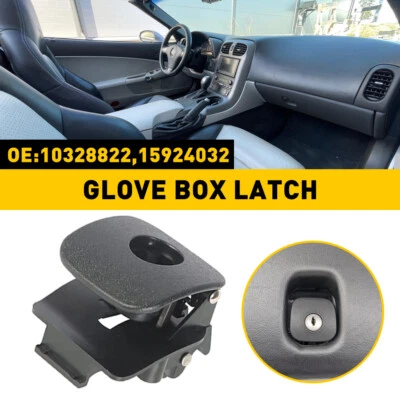 Cierre de manija de guantera para Chevrolet Corvette C6 2005-2013 negro 15924032 EOA Foto 1 de 4