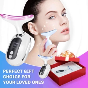 Skin Tightening Face Neck Lifting Beauty Anti Wrinkle Device LED Photon Therapy - Picture 1 of 18