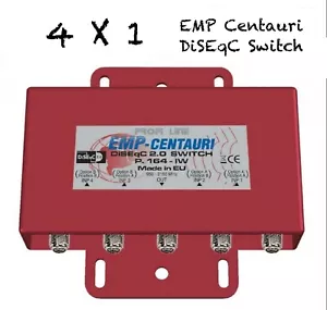 EMP-CENTAURI 4X1 DiSEqC MULTI-SWITCH LNB FTA DISH FREE TO AIR WEATHER PROOF - Picture 1 of 2