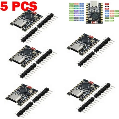 5pk ESP32-C3 Development Board ESP32 WiFi Bluetooth Development Super Mini Board - Image 1 of 4