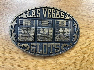 Las Vegas Slots Belt Buckle (1983) - Image 1 of 3
