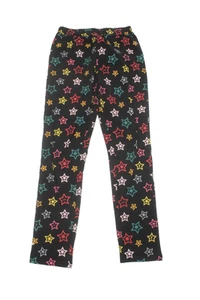 Sonia Rykiel Girls Cotton Star Print Elastic Waist Leggings Pants Black Sz 12Y - Picture 1 of 5