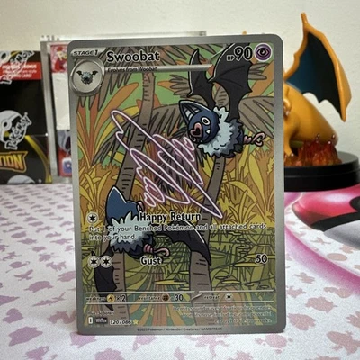 Pokemon Card Swoobat 120/086 Full Art Illustration Rare White Flare Near Mint - Image 1 of 2