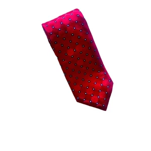Tommy Hilfiger Herren Krawatte blau und rot 58 x 3,5 in 100% Seide Navy Tail - Bild 1 von 9