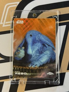 2025 Topps Chrome Star Wars Max Rebo #89 rifrattore onda arancione 15/25 - Foto 1 di 2