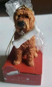 My Best Buddy Goldendoodle Dog Ornament Xmas Holiday 3" (D8) - Picture 1 of 9
