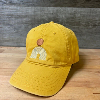 Mad Engine Hat Cap Strap Back Womens One Size Yellow Abstract Art Adjustable - Image 1 of 4