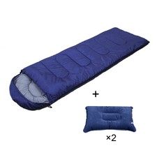 Sleeping Bag Waterproof Outdoor Camping Hiking Envelope With  Inflatable Pillows
