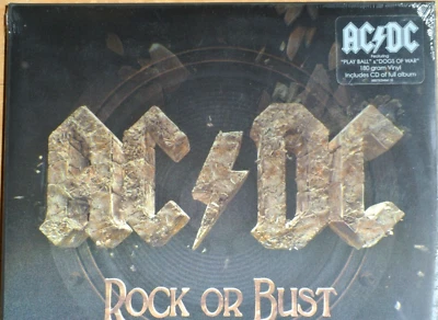 AC/DC Rock Or Bust 2-LP + CD Set 180g Vinyl Lenticular Gatefold Sealed - Image 1 of 3