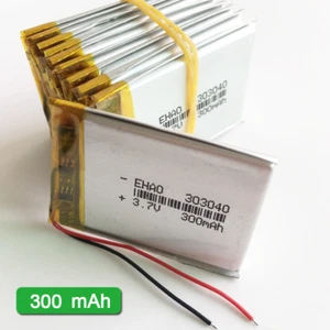 3.7V 300mAh Rechargeable Lipo Battery Power 303040 For MP3 Bluetooth Recoder GPS - Picture 1 of 12