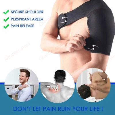 Shoulder Brace Rotator Cuff Pain Relief Support Adjustable Belt Sleeve Sprains - Image 1 of 4