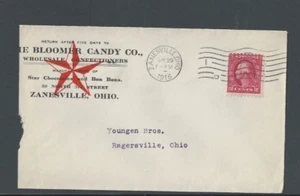 1916 Zanesville OH The Bloomer Candy Co Over 100 Yrs In Business Founded In 1879 - Picture 1 of 1